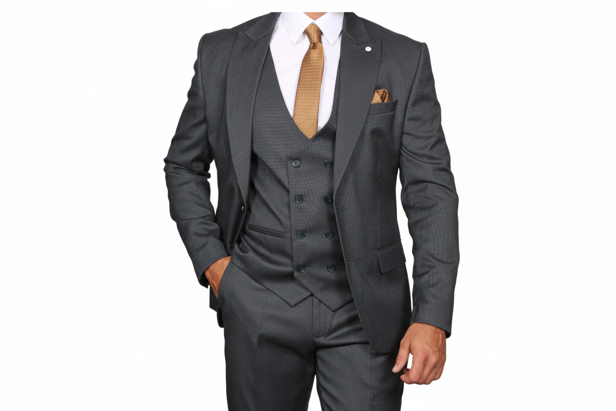 Traje de Hombre con chaqueta, chaleco y pantalón