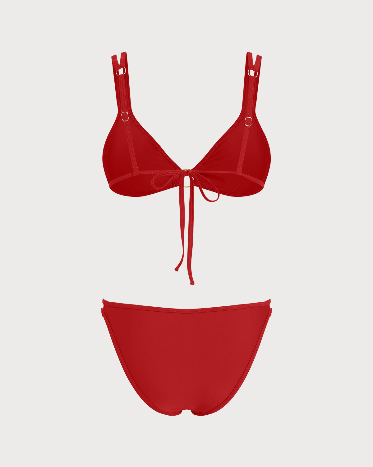 Bikini de Triángulo con Anilla — Rojo