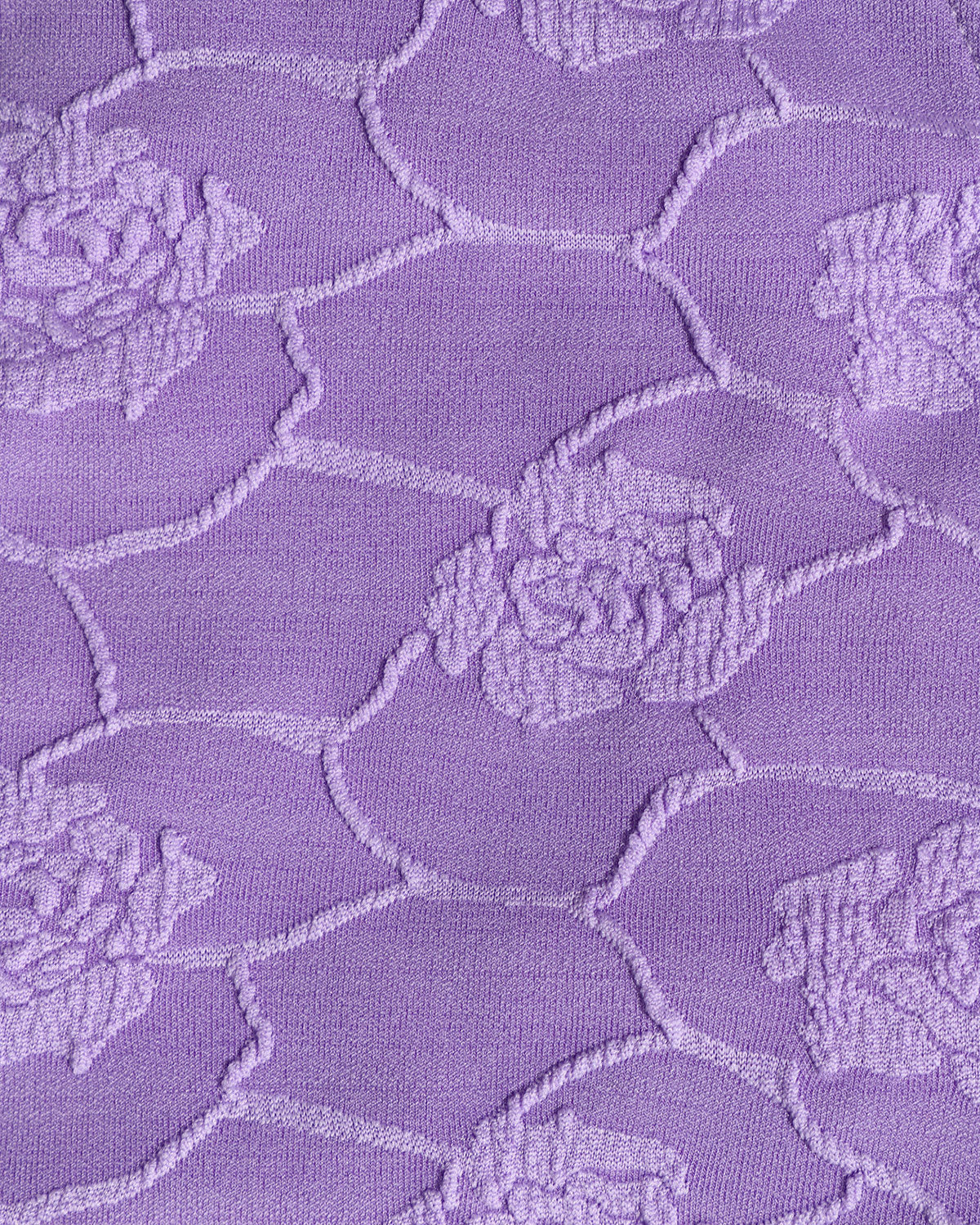 Bikini Bandeau Floral Texturizado — Morado