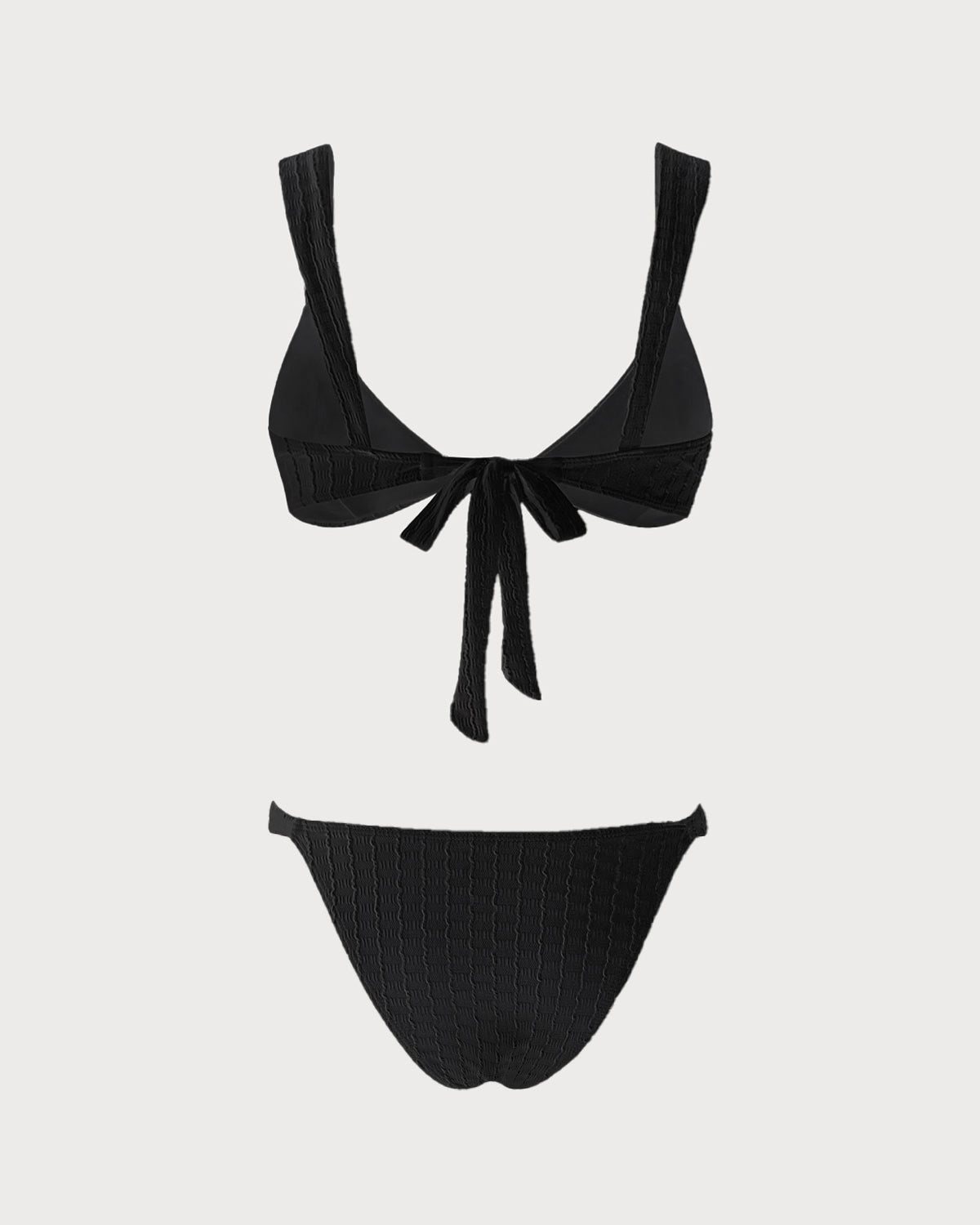 Bikini Bralette Escote en V — Negro