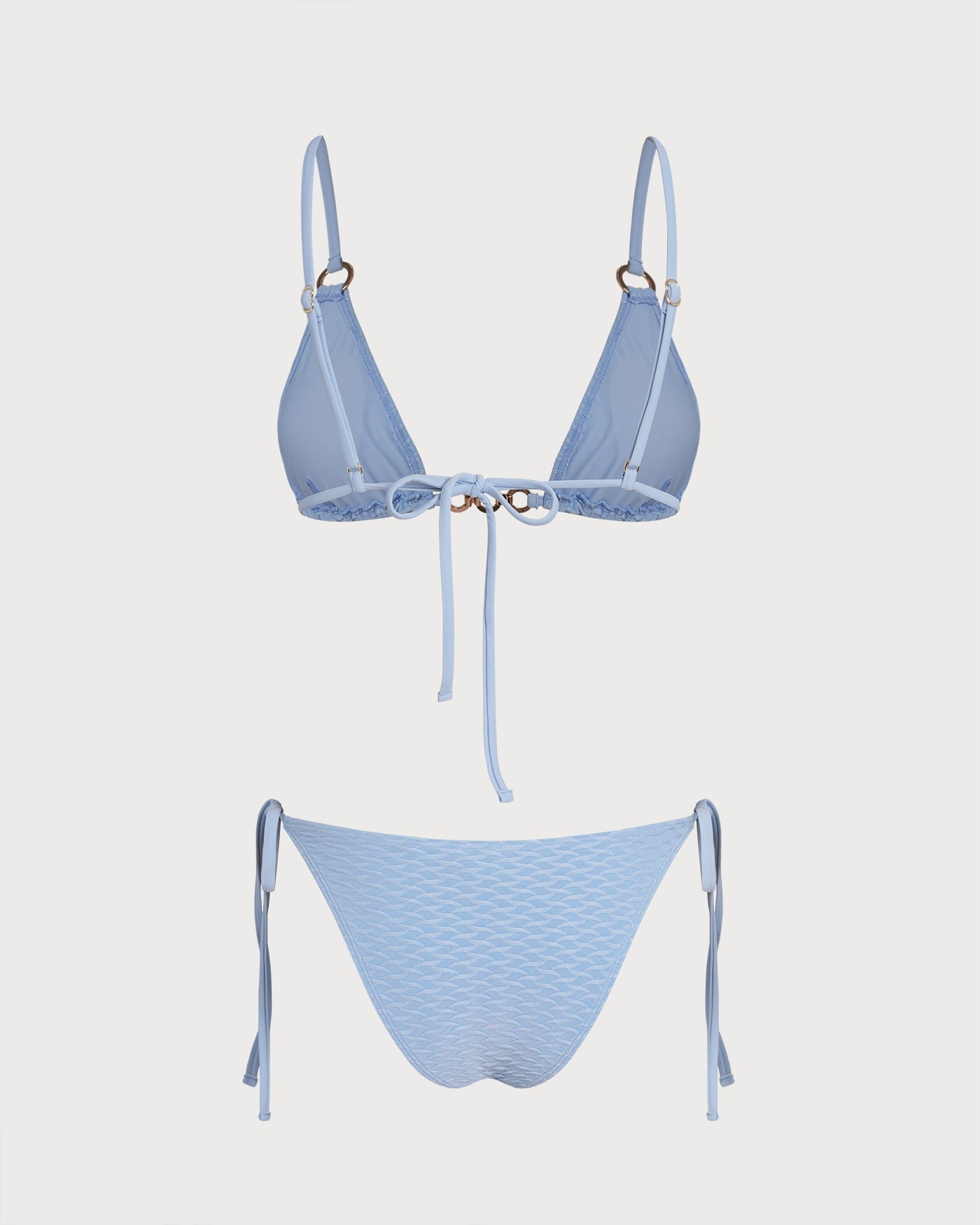 Bikini Triangular con Anilla — Azul