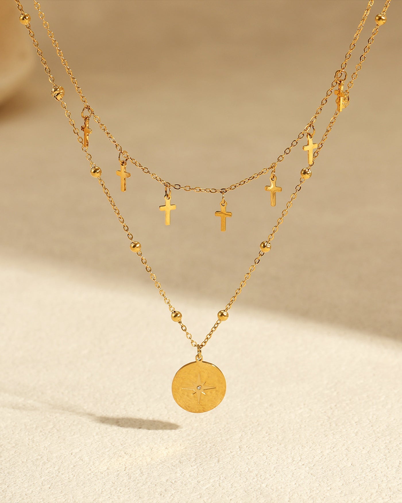 Collar de Acero — Dorado