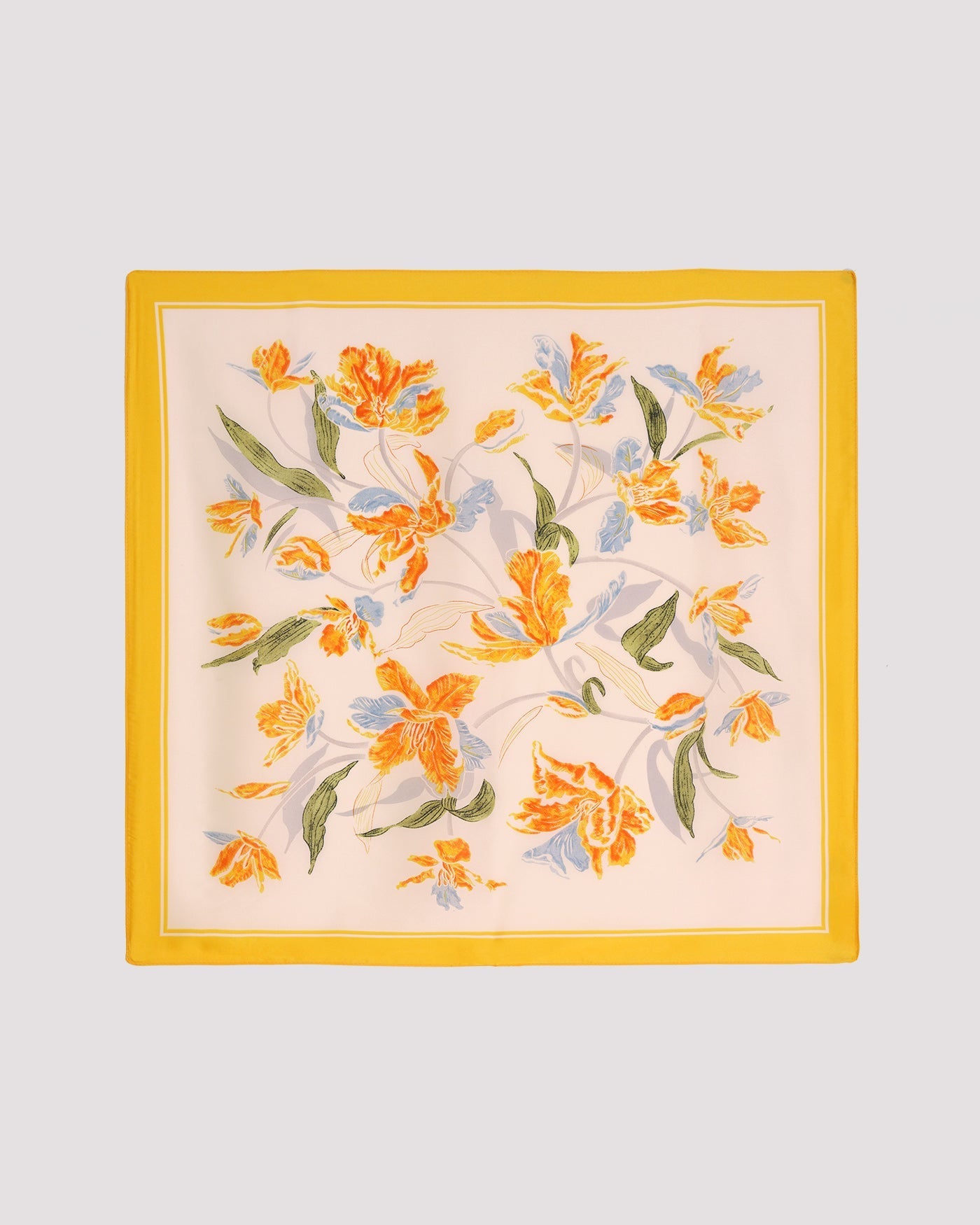 Pañuelo Estampado Floral — Amarillo