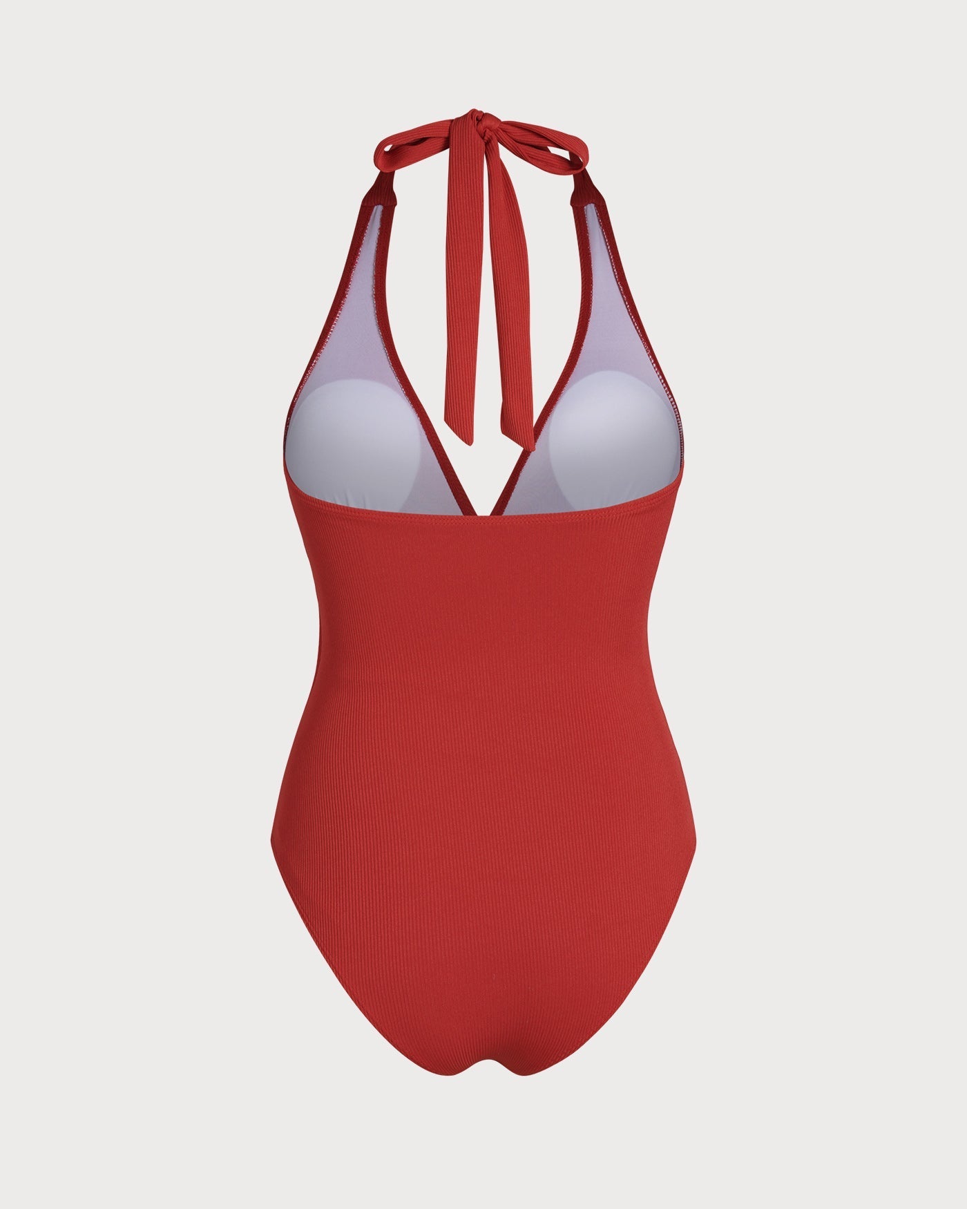 Bañador Entero Halter — Rojo