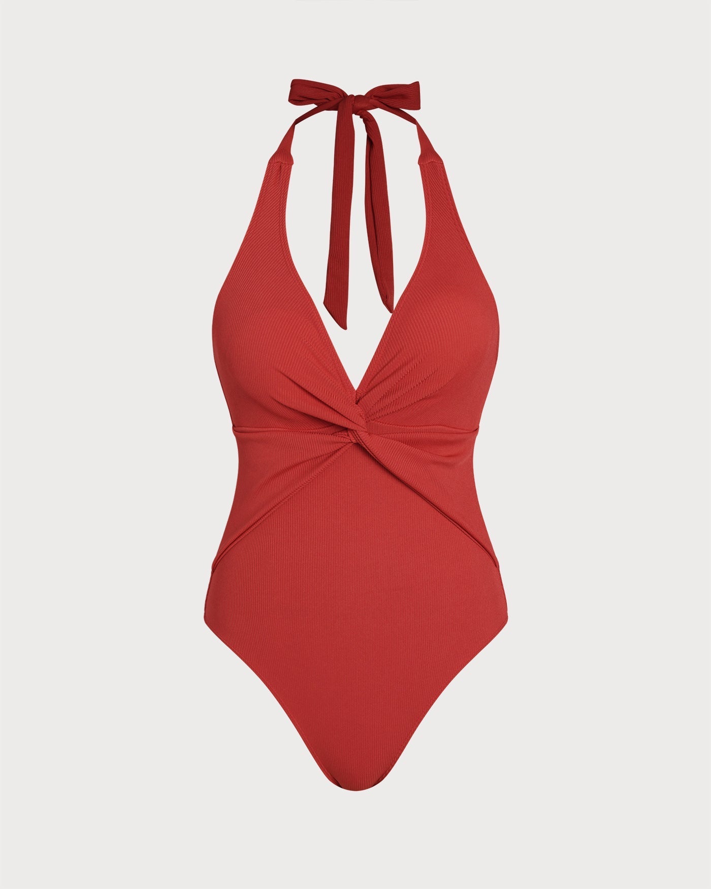 Bañador Entero Halter — Rojo