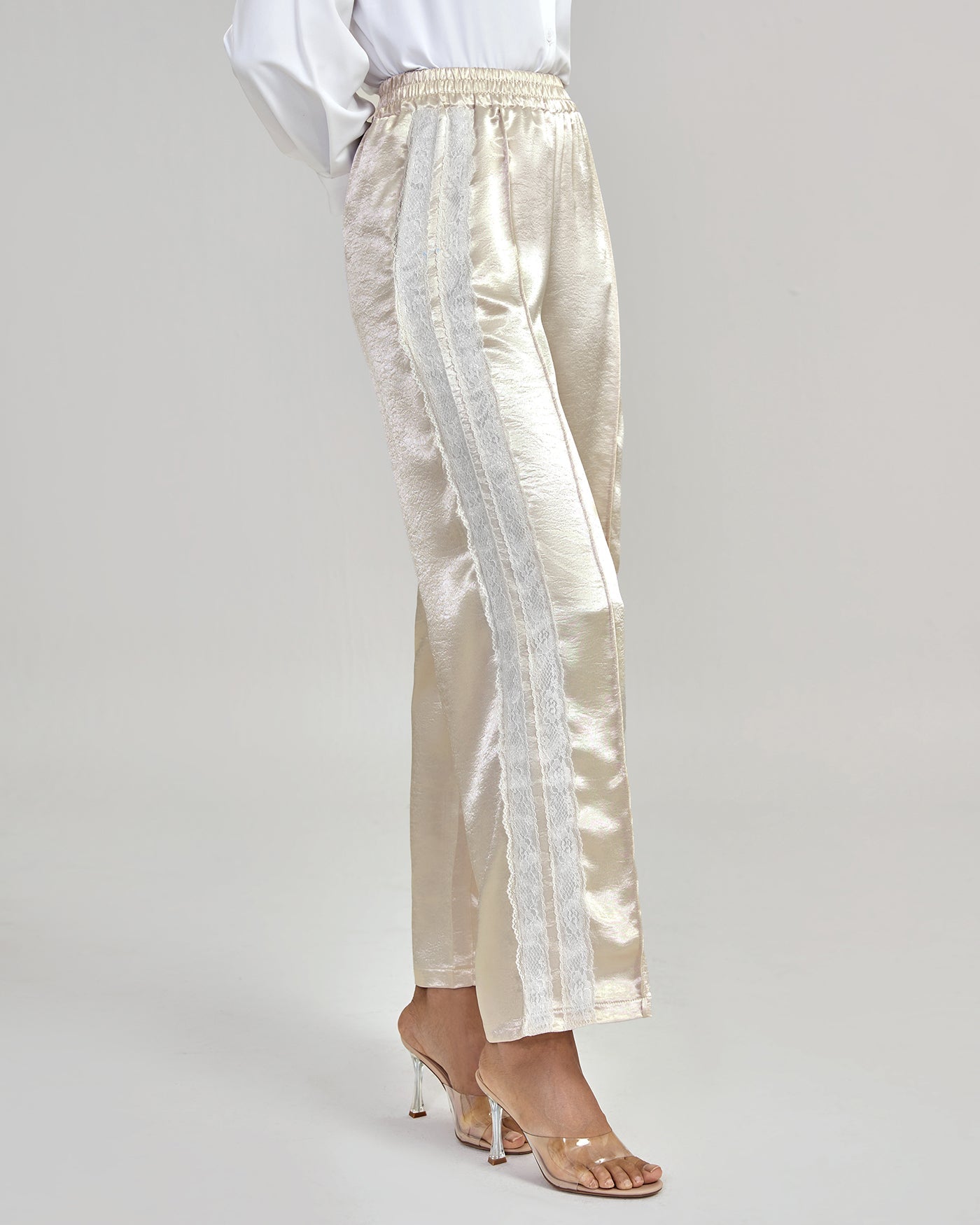 Pantalón Casual Talle Elástico — Albaricoque