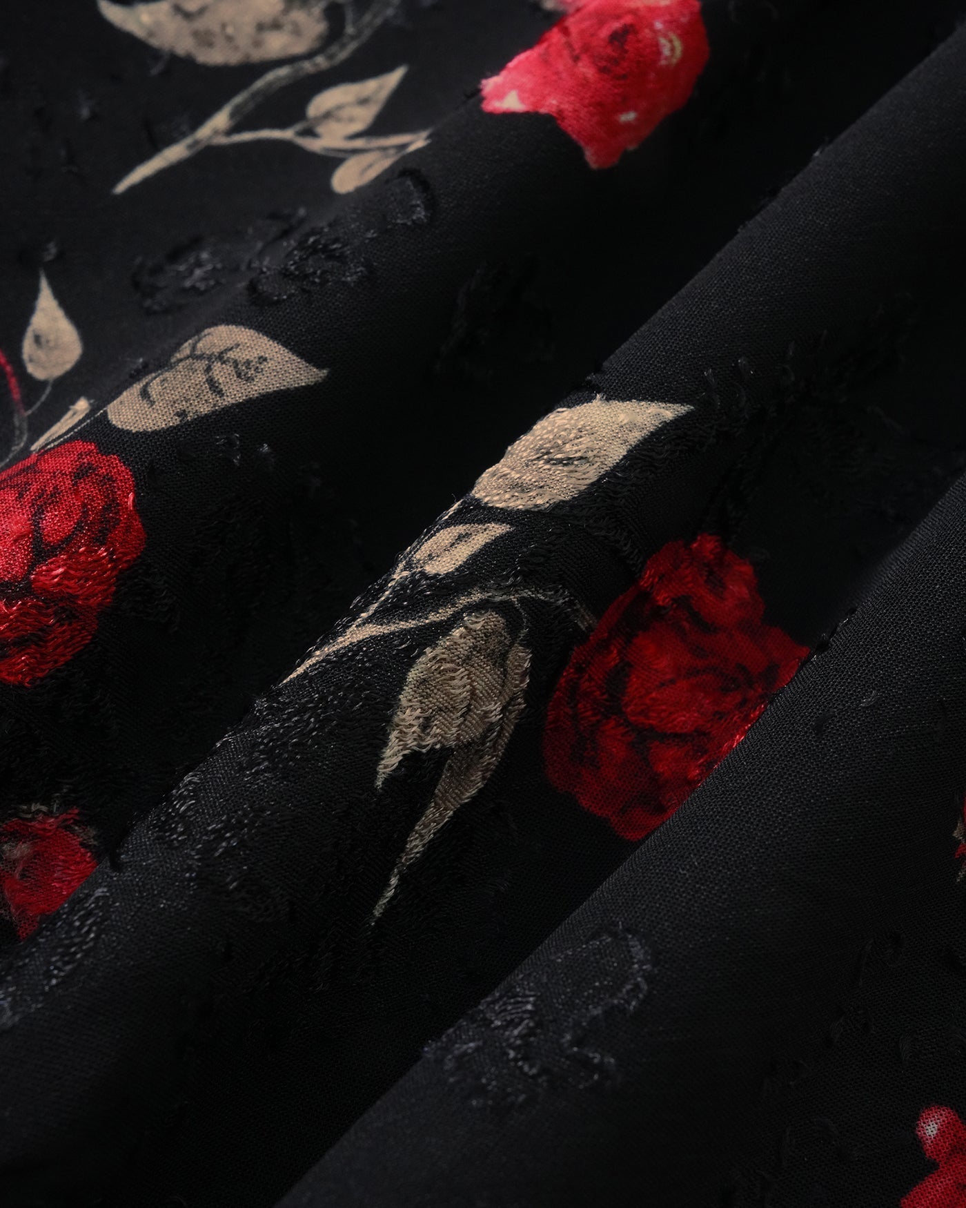 Vestido Mini Jacquard Un Hombro — Negro
