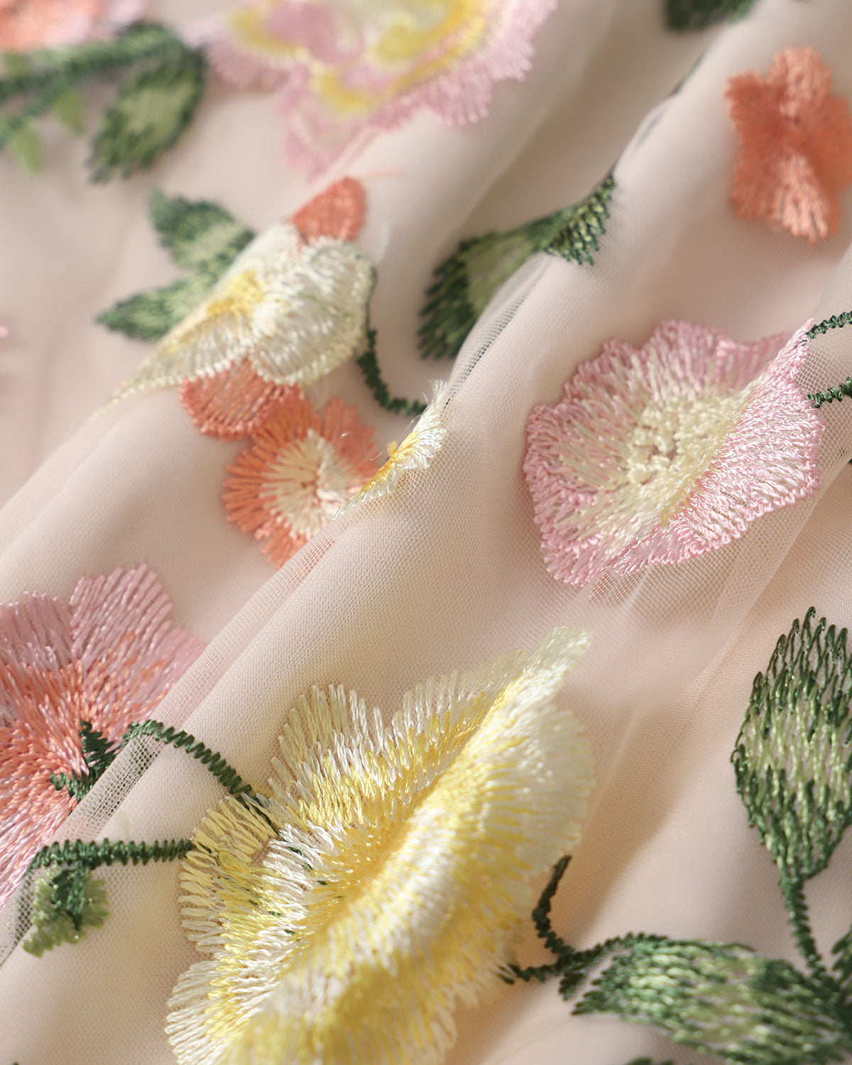 Vestido Mini Floral Sin Mangas — Amarillo