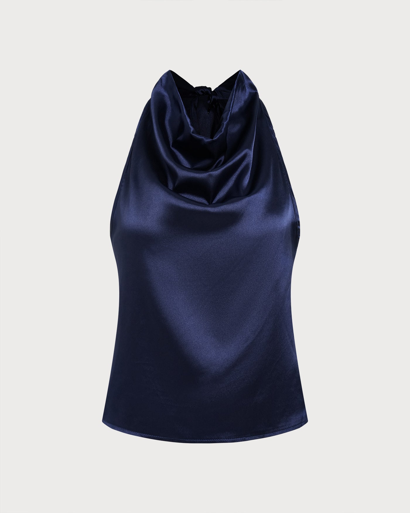 Top Halter con Lazada — Azul