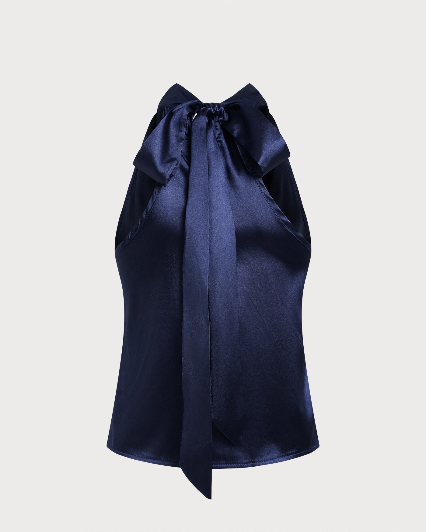 Top Halter con Lazada — Azul