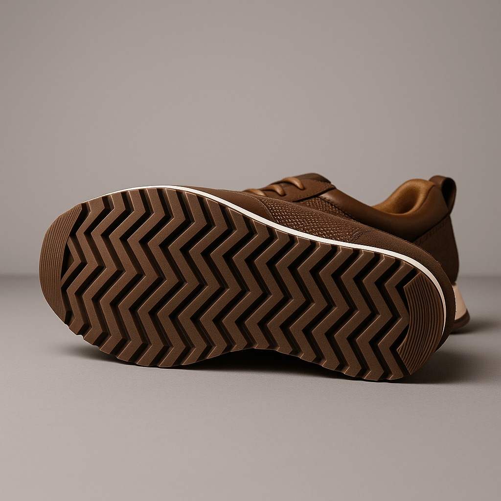 Zapatillas con cordones y suela de plataforma para hombre