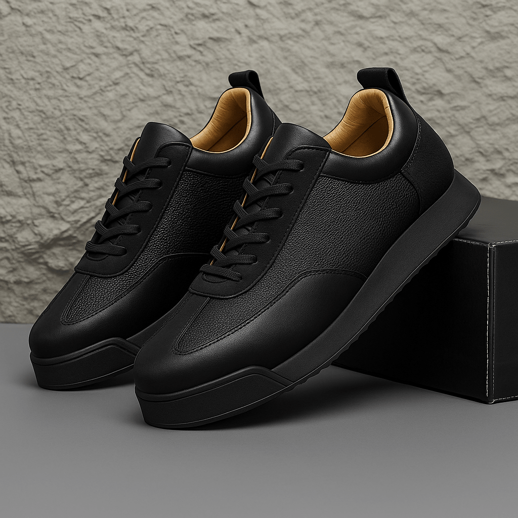 Zapatillas con cordones y suela de plataforma para hombre